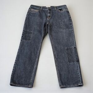 Sun + Stone Patch Jeans Men's Relaxed Fit Med Wash 38x32